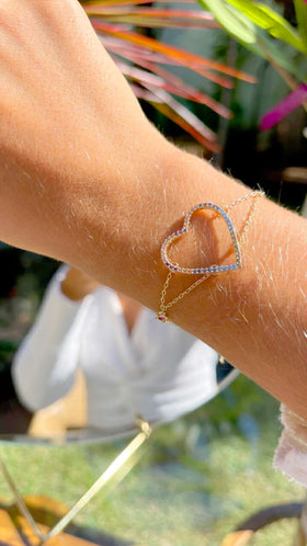 Pulseira Coração Vazado Colors